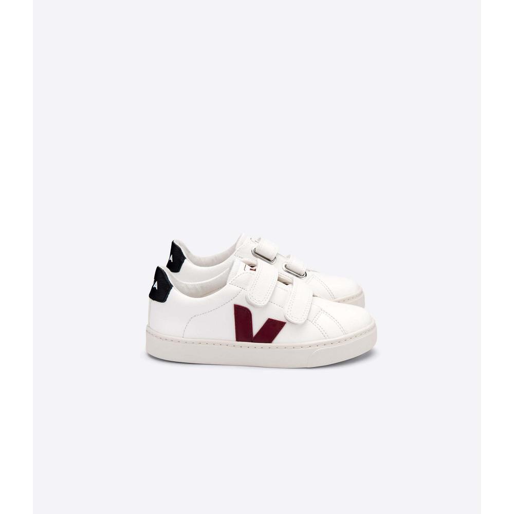 White/Black Kids\' Veja ESPLAR CHROMEFREE Sneakers | AU 836OKI